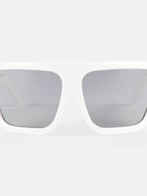 Oversized sluneční brýle Rick Owens bílé