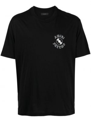 T-shirt di cotone con stampa Amiri nero