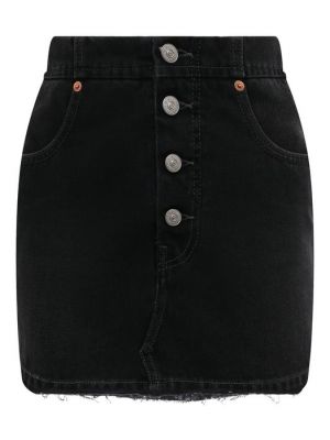 Джинсовая юбка Mm6 черная
