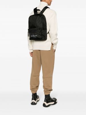 Rucksack mit print Calvin Klein Jeans schwarz