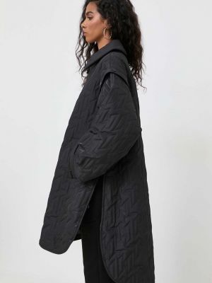 Oversized rövid kabát Karl Lagerfeld fekete