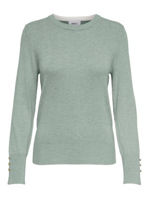 Viskózový nylonový priliehavý sveter Only - zelená