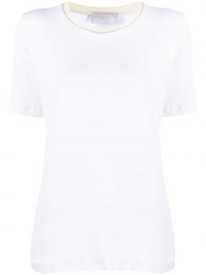T-shirt con applique Fabiana Filippi bianco