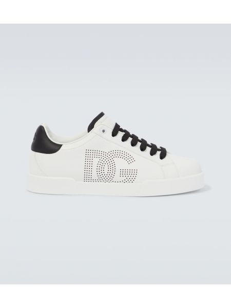 Deri sneaker Dolce&gabbana beyaz