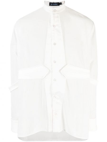Прозрачна риза Av Vattev бяло