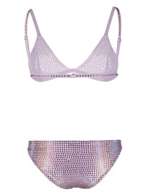 Bikini z kryształkami New Arrivals fioletowy