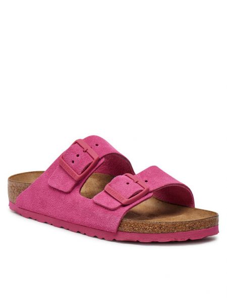 Wildleder sandale mit schnalle Birkenstock pink