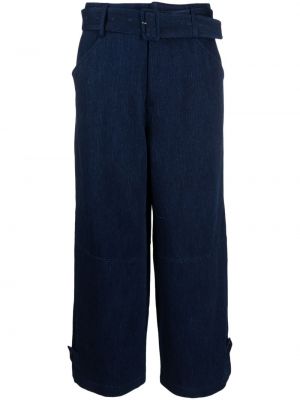 Bavlnené džínsy s rovným strihom Manuel Ritz modrá