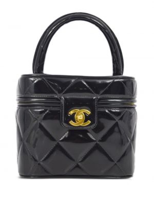 Leder shopper handtasche Chanel Pre-owned schwarz