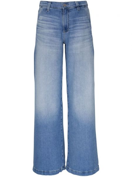 Jeansy z wysoką talią relaxed fit Ag Jeans niebieskie