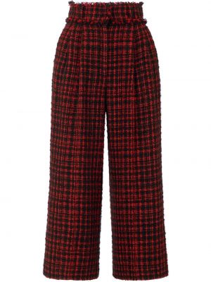 Pantalones culotte de tweed Dolce & Gabbana rojo