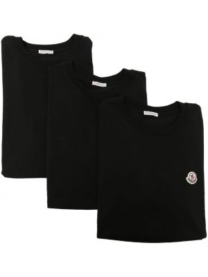 Bavlnená košeľa Moncler čierna