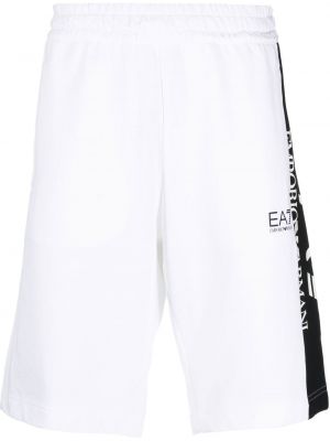 Trykt bermudashorts Ea7 Emporio Armani hvit