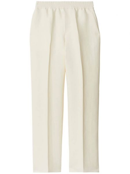 Pantaloni Burberry alb