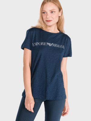 T-shirt Emporio Armani blau