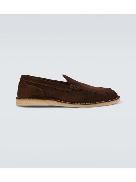 Loafers i mocka Dolce&gabbana brun