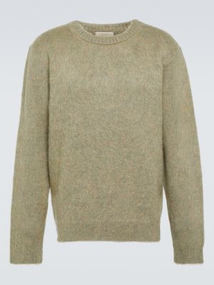 Пуловер от мохер Lemaire зелено