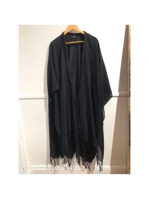 Abrigo de lana Saint Laurent Vintage negro