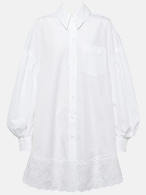 Βαμβακερή μάξι φόρεμα Simone Rocha λευκό