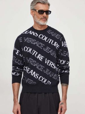Sweter Versace Jeans Couture czarny