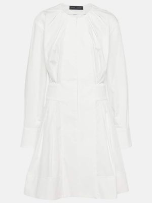 Βαμβακερή φόρεμα Proenza Schouler λευκό