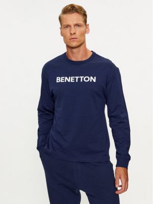 Μακρυμάνικη μπλούζα United Colors Of Benetton μπλε