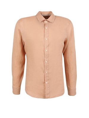 Рубашка на пуговицах слим с воротником на пуговицах At.p.co розовая