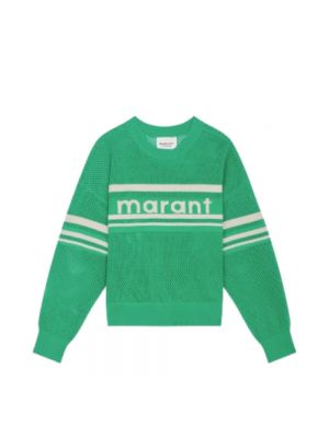Zielony sweter z długim rękawem Isabel Marant