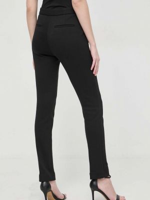 Pantaloni cu talie înaltă Karl Lagerfeld negru