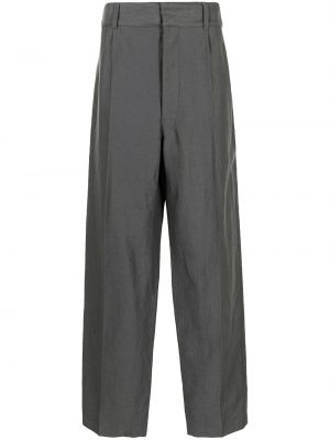 Pantalones de cintura alta bootcut Lemaire gris