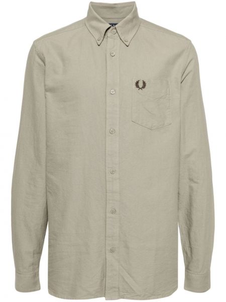 Chemise brodée en coton Fred Perry