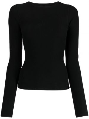 Sweatshirt aus baumwoll mit rundem ausschnitt Baserange schwarz