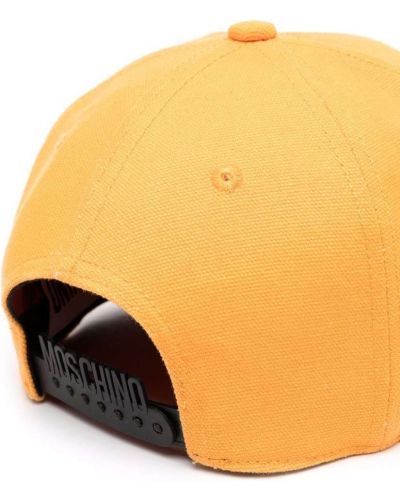 Gorra con estampado Moschino naranja