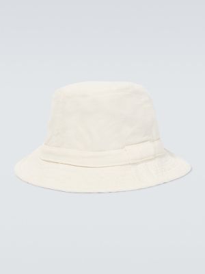 Bavlněný klobouk Visvim bílý