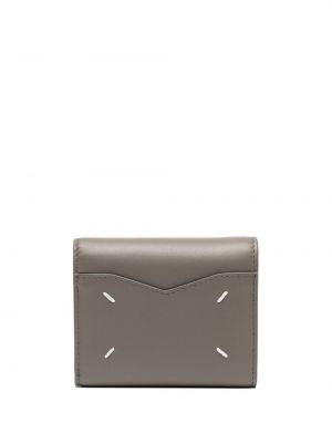 Kožená peněženka Maison Margiela šedá