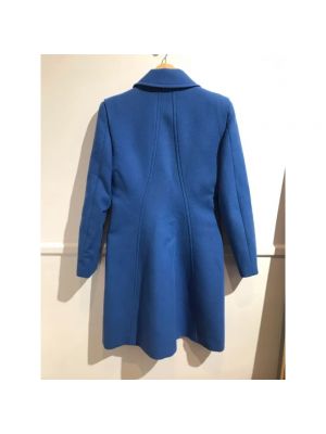 Abrigo de lana Versace Pre-owned azul