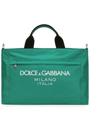 Чанта за ръка Dolce & Gabbana зелено