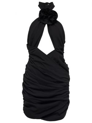 Шелковое платье мини Magda Butrym черное