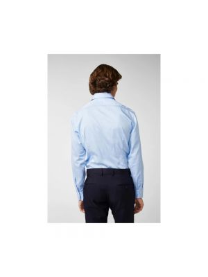 Koszula slim fit bawełniana Van Laack niebieska