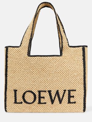 Bolso shopper Loewe beige