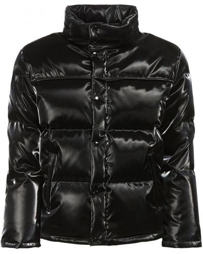 Péřová bunda z nylonu Saint Laurent černá