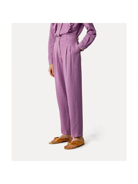Pantalones slim fit Forte Forte violeta