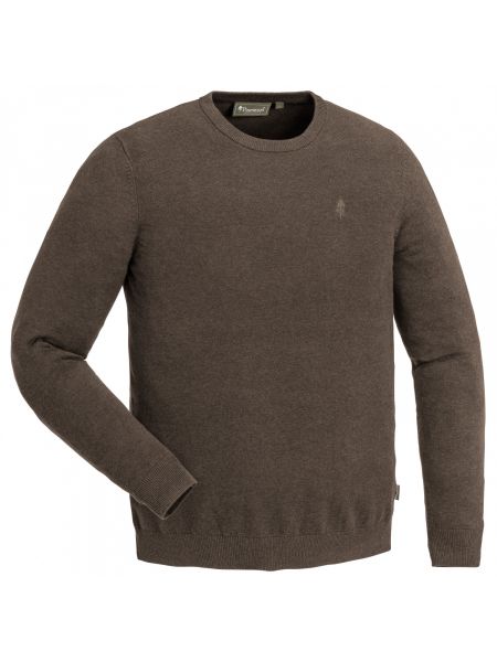 Меланжевый пуловер Pinewood коричневый