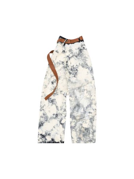 Брюки Lanvin с поясом синие