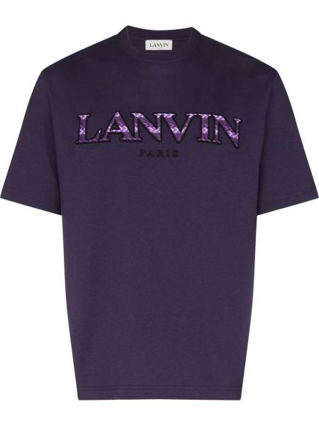 Brodert t-skjorte Lanvin lilla