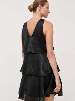 Oversized midi ruha Armani Exchange fekete