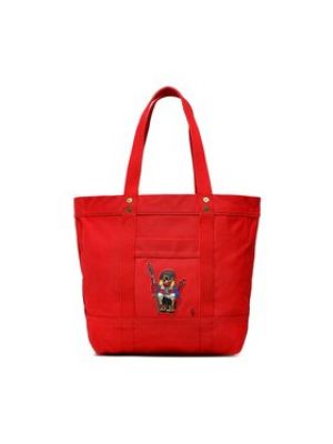 Shopper kabelka Polo Ralph Lauren červená