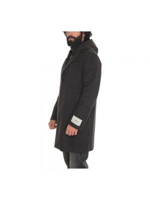 Abrigo con capucha Paoloni negro