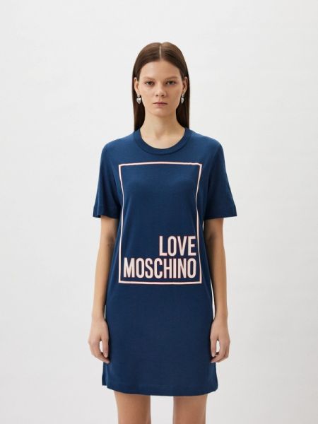 Платье Love Moschino синее