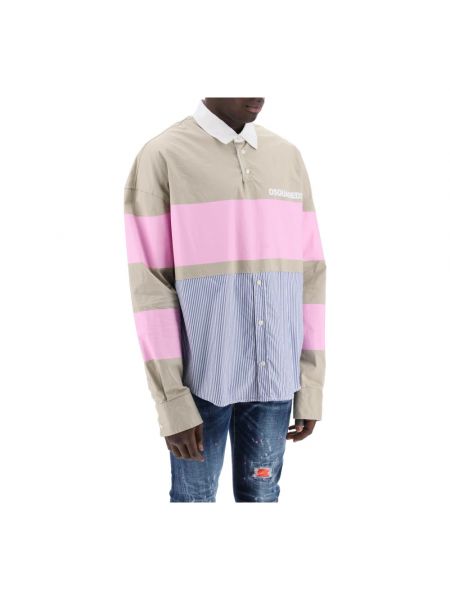 Oversize hemd Dsquared2 pink